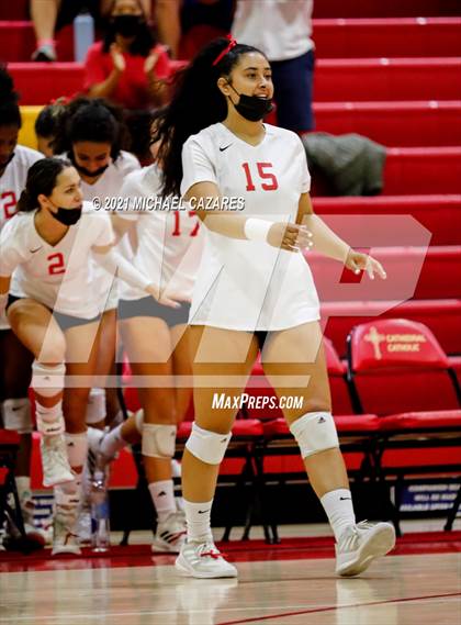 Thumbnail 3 in Mater Dei @ Cathedral Catholic (CIF Regional Semifinal) photogallery.