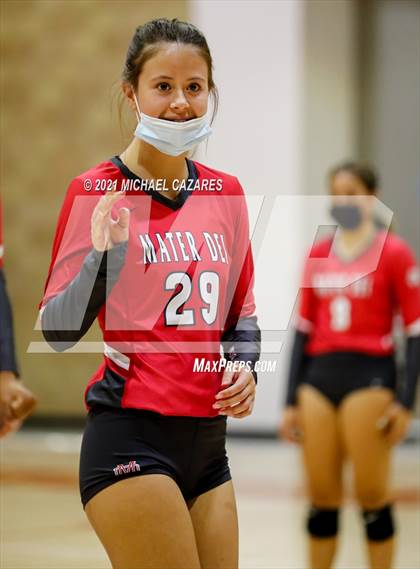 Thumbnail 1 in Mater Dei @ Cathedral Catholic (CIF Regional Semifinal) photogallery.