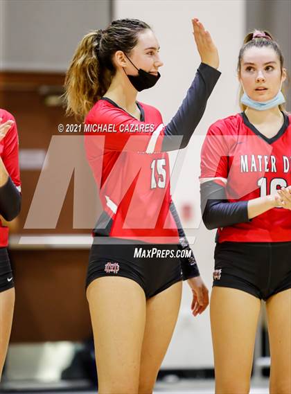 Thumbnail 3 in Mater Dei @ Cathedral Catholic (CIF Regional Semifinal) photogallery.