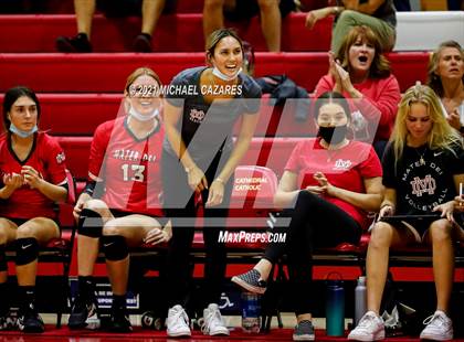 Thumbnail 1 in Mater Dei @ Cathedral Catholic (CIF Regional Semifinal) photogallery.