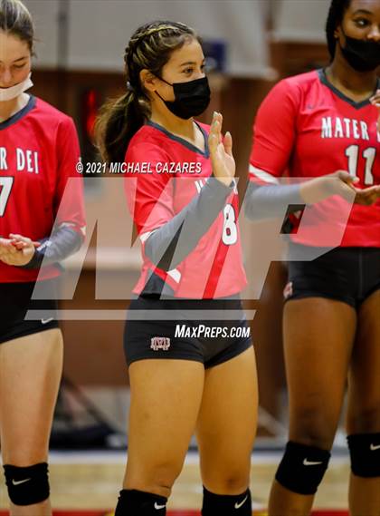 Thumbnail 1 in Mater Dei @ Cathedral Catholic (CIF Regional Semifinal) photogallery.