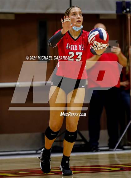 Thumbnail 1 in Mater Dei @ Cathedral Catholic (CIF Regional Semifinal) photogallery.