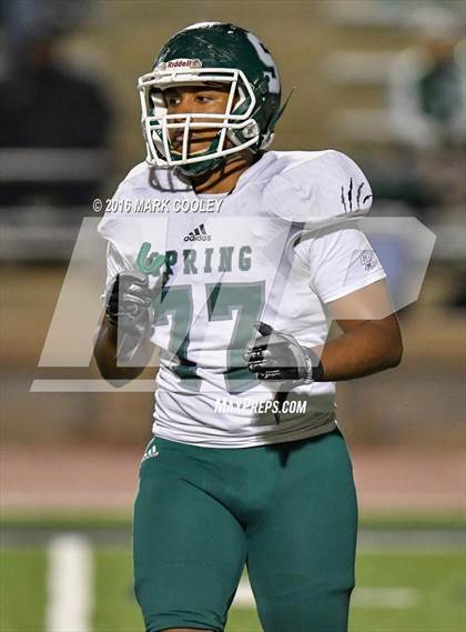 Thumbnail 1 in Bowie vs. Spring (UIL 6A Area Playoff) photogallery.