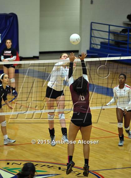 Thumbnail 1 in Reagan vs Lamar (34th Annual Houston ISD Varsity Volleyball Tournament) photogallery.
