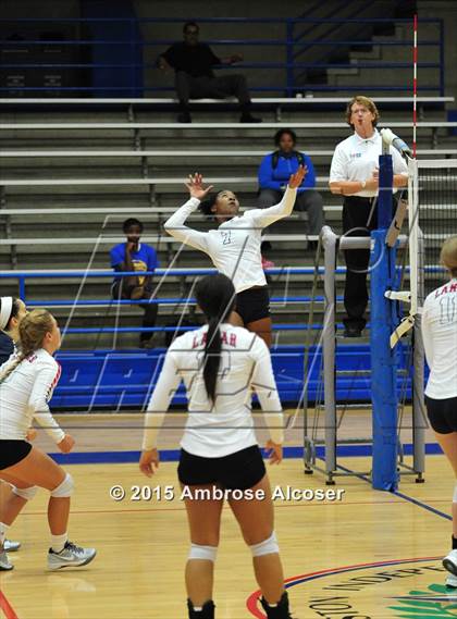 Thumbnail 1 in Reagan vs Lamar (34th Annual Houston ISD Varsity Volleyball Tournament) photogallery.