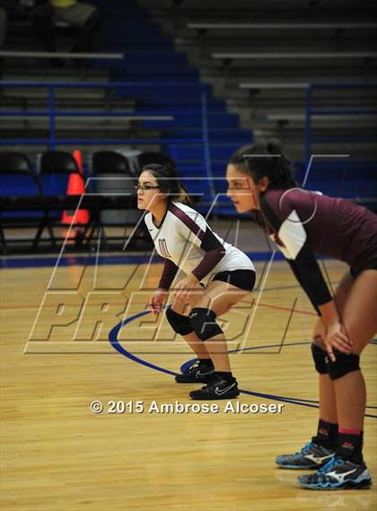 Thumbnail 2 in Reagan vs Lamar (34th Annual Houston ISD Varsity Volleyball Tournament) photogallery.