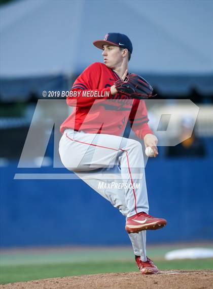 Thumbnail 3 in Sanger vs. San Joaquin Memorial (2019 D2 Valley Championships) photogallery.