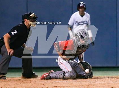 Thumbnail 3 in Sanger vs. San Joaquin Memorial (2019 D2 Valley Championships) photogallery.