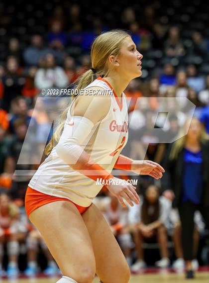 Thumbnail 2 in Grand Oaks vs. Cinco Ranch (UIL 6A Volleyball Final) photogallery.