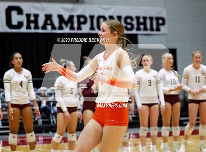 Thumbnail 2 in Grand Oaks vs. Cinco Ranch (UIL 6A Volleyball Final) photogallery.
