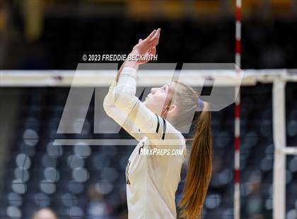 Thumbnail 1 in Grand Oaks vs. Cinco Ranch (UIL 6A Volleyball Final) photogallery.