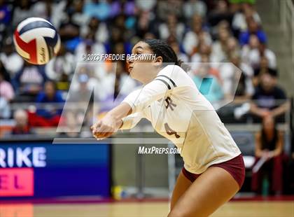 Thumbnail 1 in Grand Oaks vs. Cinco Ranch (UIL 6A Volleyball Final) photogallery.