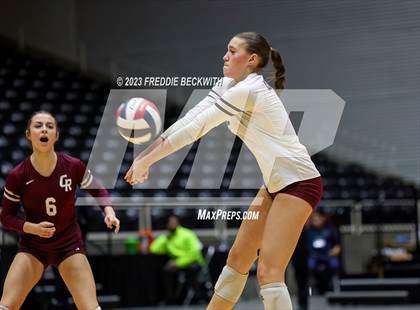 Thumbnail 2 in Grand Oaks vs. Cinco Ranch (UIL 6A Volleyball Final) photogallery.