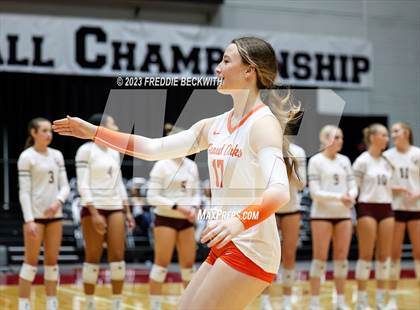 Thumbnail 3 in Grand Oaks vs. Cinco Ranch (UIL 6A Volleyball Final) photogallery.