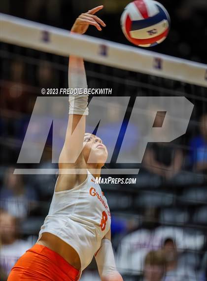 Thumbnail 2 in Grand Oaks vs. Cinco Ranch (UIL 6A Volleyball Final) photogallery.