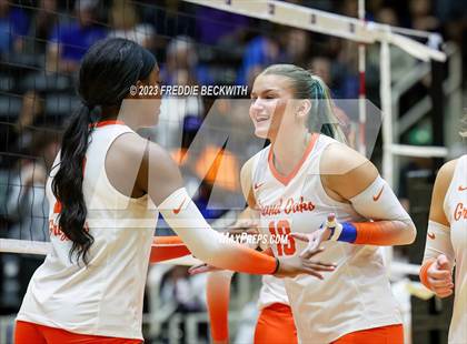 Thumbnail 3 in Grand Oaks vs. Cinco Ranch (UIL 6A Volleyball Final) photogallery.