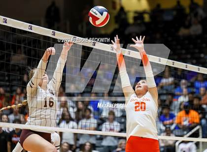 Thumbnail 2 in Grand Oaks vs. Cinco Ranch (UIL 6A Volleyball Final) photogallery.