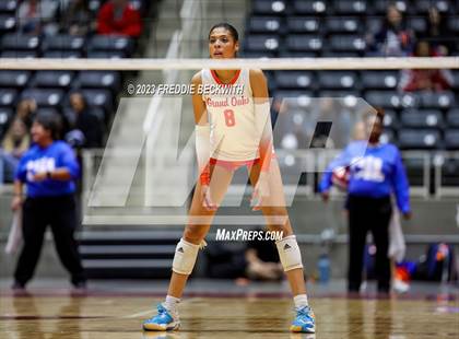 Thumbnail 1 in Grand Oaks vs. Cinco Ranch (UIL 6A Volleyball Final) photogallery.
