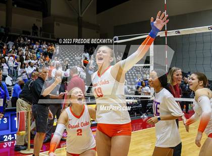 Thumbnail 3 in Grand Oaks vs. Cinco Ranch (UIL 6A Volleyball Final) photogallery.