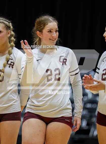 Thumbnail 3 in Grand Oaks vs. Cinco Ranch (UIL 6A Volleyball Final) photogallery.
