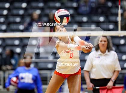 Thumbnail 1 in Grand Oaks vs. Cinco Ranch (UIL 6A Volleyball Final) photogallery.