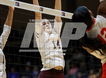 Thumbnail 1 in Grand Oaks vs. Cinco Ranch (UIL 6A Volleyball Final) photogallery.