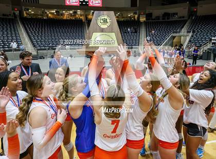 Thumbnail 1 in Grand Oaks vs. Cinco Ranch (UIL 6A Volleyball Final) photogallery.