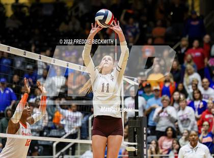 Thumbnail 2 in Grand Oaks vs. Cinco Ranch (UIL 6A Volleyball Final) photogallery.
