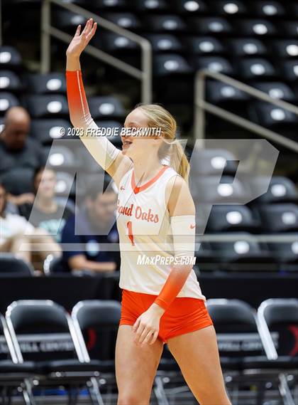 Thumbnail 3 in Grand Oaks vs. Cinco Ranch (UIL 6A Volleyball Final) photogallery.