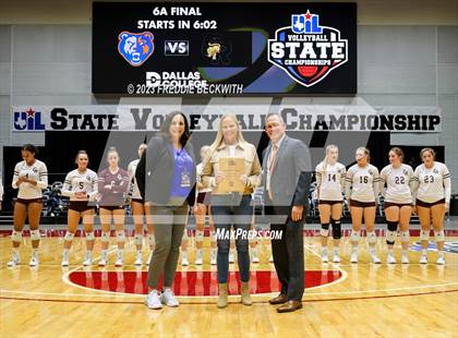 Thumbnail 2 in Grand Oaks vs. Cinco Ranch (UIL 6A Volleyball Final) photogallery.
