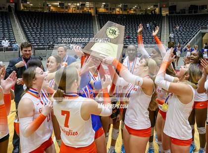 Thumbnail 3 in Grand Oaks vs. Cinco Ranch (UIL 6A Volleyball Final) photogallery.