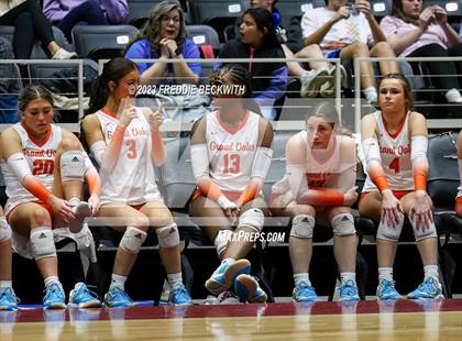 Thumbnail 3 in Grand Oaks vs. Cinco Ranch (UIL 6A Volleyball Final) photogallery.
