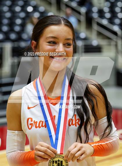 Thumbnail 3 in Grand Oaks vs. Cinco Ranch (UIL 6A Volleyball Final) photogallery.