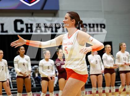 Thumbnail 1 in Grand Oaks vs. Cinco Ranch (UIL 6A Volleyball Final) photogallery.