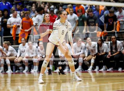 Thumbnail 1 in Grand Oaks vs. Cinco Ranch (UIL 6A Volleyball Final) photogallery.