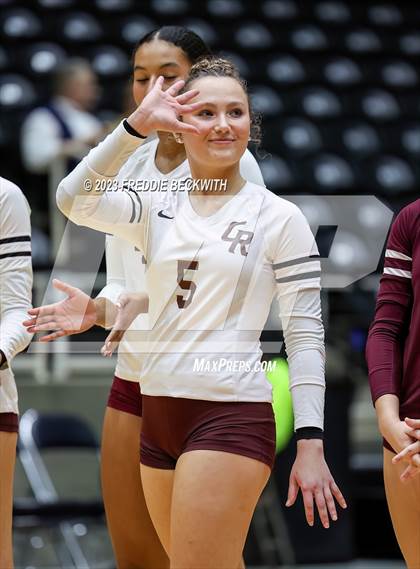 Thumbnail 1 in Grand Oaks vs. Cinco Ranch (UIL 6A Volleyball Final) photogallery.