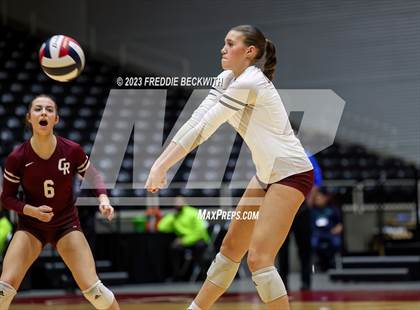 Thumbnail 1 in Grand Oaks vs. Cinco Ranch (UIL 6A Volleyball Final) photogallery.