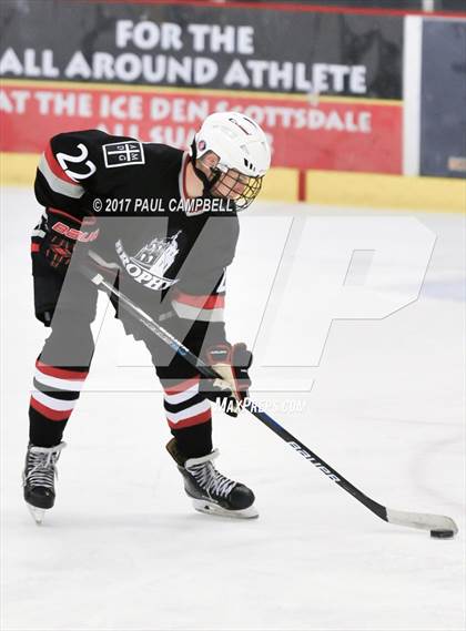 Thumbnail 1 in Notre Dame Prep vs Brophy College Prep (AHSHA Quarter Final) photogallery.