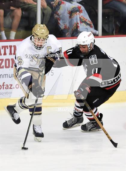 Thumbnail 3 in Notre Dame Prep vs Brophy College Prep (AHSHA Quarter Final) photogallery.