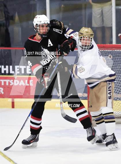 Thumbnail 2 in Notre Dame Prep vs Brophy College Prep (AHSHA Quarter Final) photogallery.