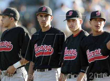 Thumbnail 2 in Banning vs. San Fernando (CIF City D1 Semi-Final) photogallery.