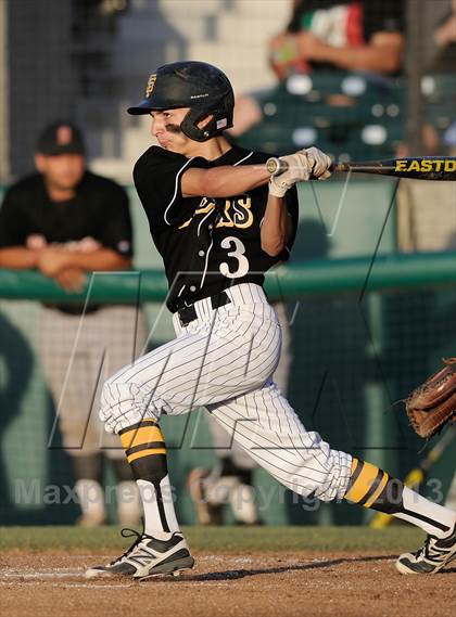 Thumbnail 1 in Banning vs. San Fernando (CIF City D1 Semi-Final) photogallery.