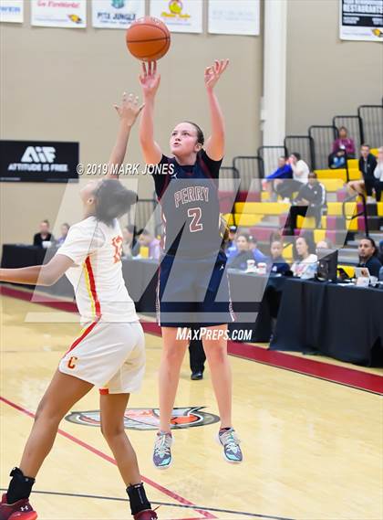 Thumbnail 1 in Perry vs. Chaparral (Hoophall West Tournament) photogallery.