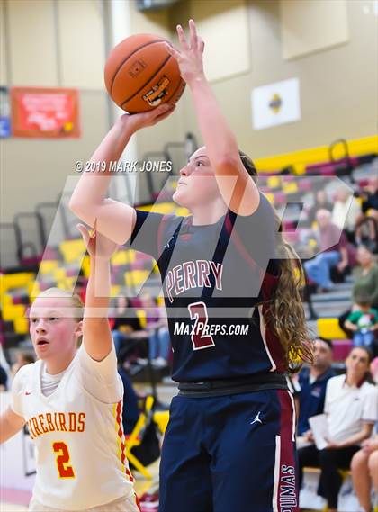 Thumbnail 1 in Perry vs. Chaparral (Hoophall West Tournament) photogallery.