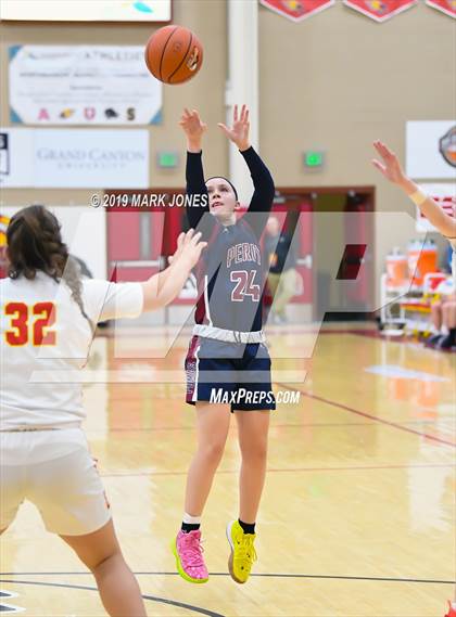 Thumbnail 2 in Perry vs. Chaparral (Hoophall West Tournament) photogallery.