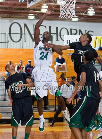 Thumbnail 1 in Spring vs. DeSoto (McDonald's Texas Invitational) photogallery.