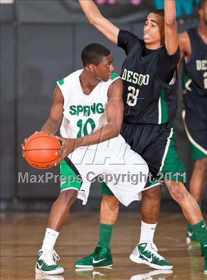 Thumbnail 3 in Spring vs. DeSoto (McDonald's Texas Invitational) photogallery.