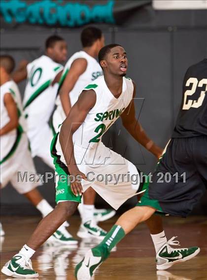 Thumbnail 2 in Spring vs. DeSoto (McDonald's Texas Invitational) photogallery.