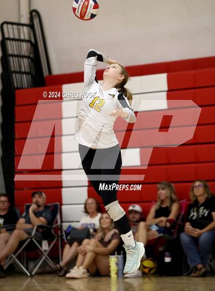 Thumbnail 3 in Safford vs Arizona Lutheran Academy (The Florence VB Invitational) photogallery.