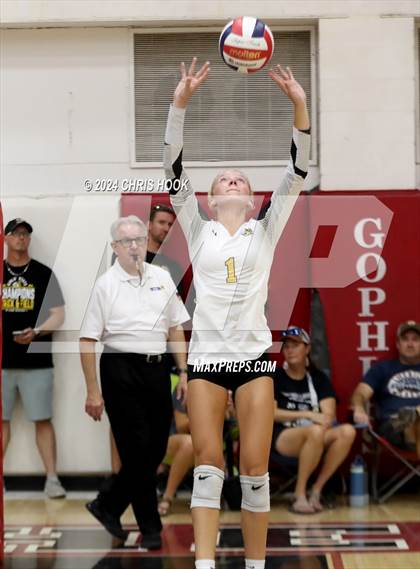 Thumbnail 1 in Safford vs Arizona Lutheran Academy (The Florence VB Invitational) photogallery.